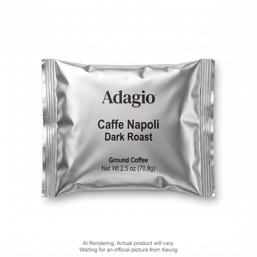 Adagio Coffee Ground - Adag Napoli Dark Rst Grd 2.5Oz