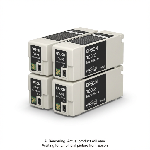 T80080v Epson UltraChrome Pro Matte Black Multi-Pack (4) Ink Cartridge 700 ML