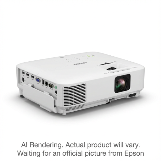 EPSON PowerLite L260F Laser Projector, Wifi Miracast, 4600 Lumens, 1080p, White