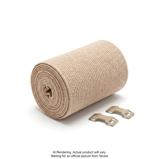 Tensor? Elastic Bandage with Clips, 4 in., Beige