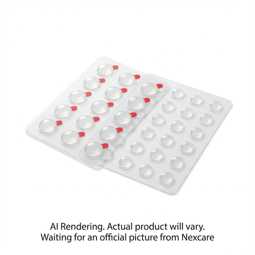 Nexcare? Thin and Transparent Acne Patch BA-117-CA, 3x15x12mm+3x24x10mm