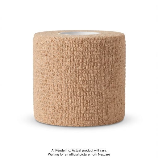Nexcare? No Hurt Wrap NHT-3-CA, 3 in x 2.2 yd (76.2 mm x 2 m) unstretched, 1/Pack