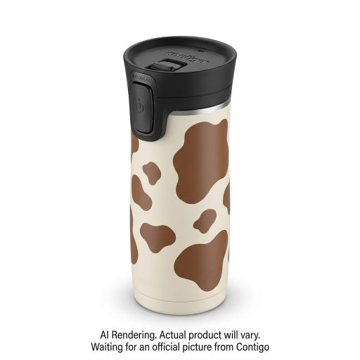 Contigo x Ally Love West Loop 3.0 Vacuum-Insulated Stainless Steel Travel Mug with AUTOSEAL Easy-Clean Lid, 16 oz (473 mL), Oatmilk