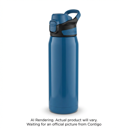 Contigo x Ally Love Jackson Chill 2.0 Stainless Steel Water Bottle with AUTOPOP Lid, 24 oz (709 mL), Stellar Jay