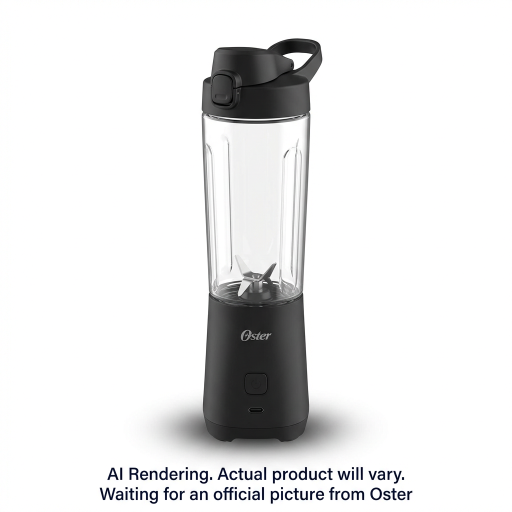 Oster GoMAX Portable Blender, Personal Smoothie Blender, Black