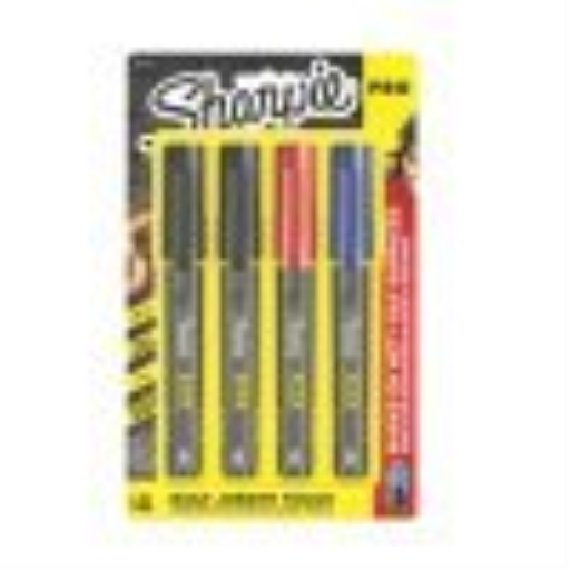 Sharpie PRO Permanent Markers, Fine Point, Assorted Colours, 4 Count