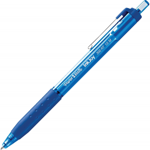 Paper Mate InkJoy 300RT Retractable Ballpoint Pen, Medium Point (1.0 mm), Blue, 1 Unit