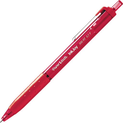 Paper Mate InkJoy 300RT Retractable Ballpoint Pen, Medium Point (1.0 mm), Red, 1 Unit