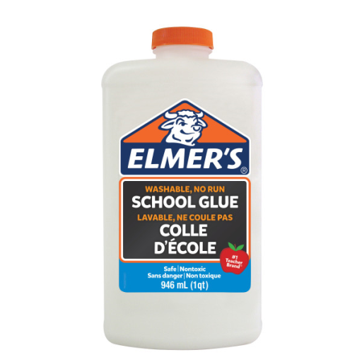 Elmer's Liquid School Glue, Clear, Washable, Great for Making Slime, 946 mL