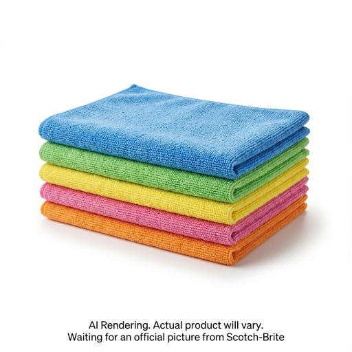 Scotch-Brite? Reusable Wipes 9053-12-SM, 5/Pack