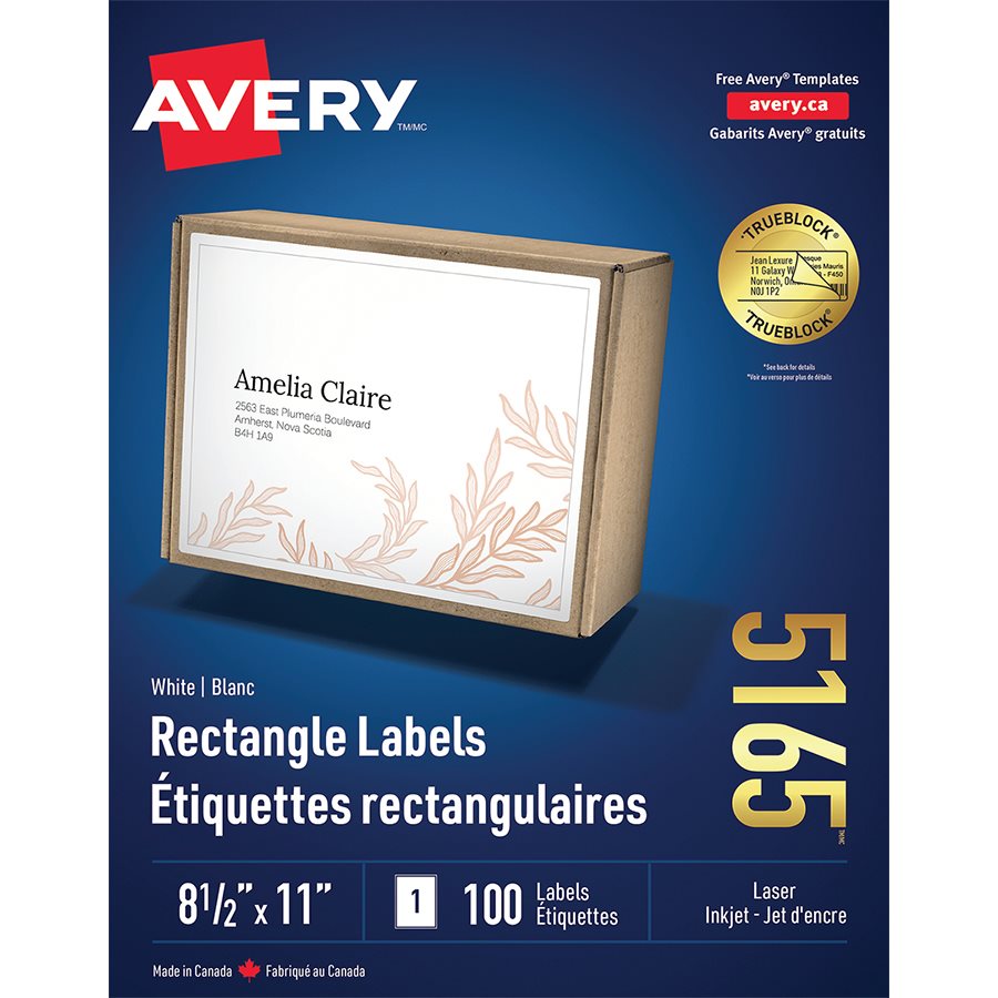 White Rectangle Labels