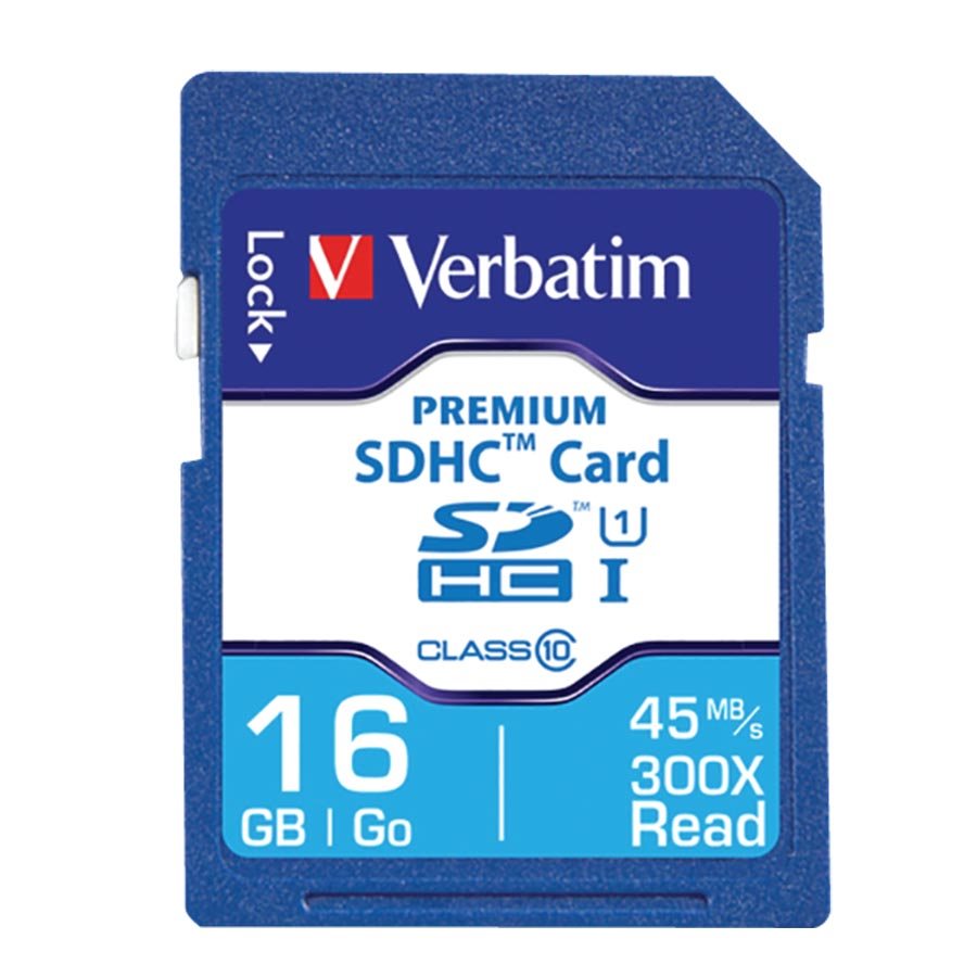 Premium Memory Card UHS-I V10 U1 Class 10 SDHC, 16 GB