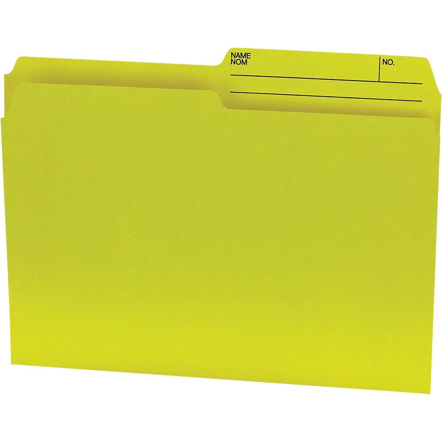 Offix® Reversible Coloured File Folders Letter size