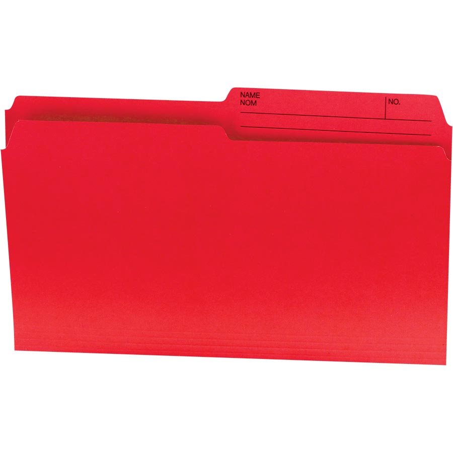 Offix® Reversible Coloured File Folders Legal size