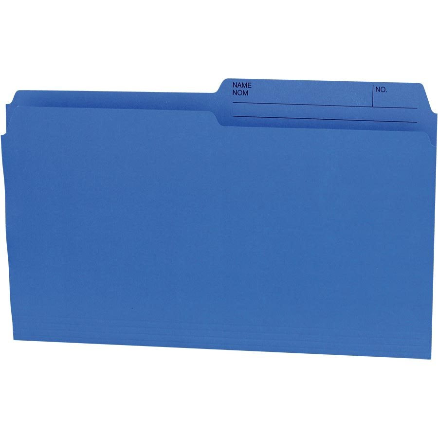 Offix® Reversible Coloured File Folders Legal size