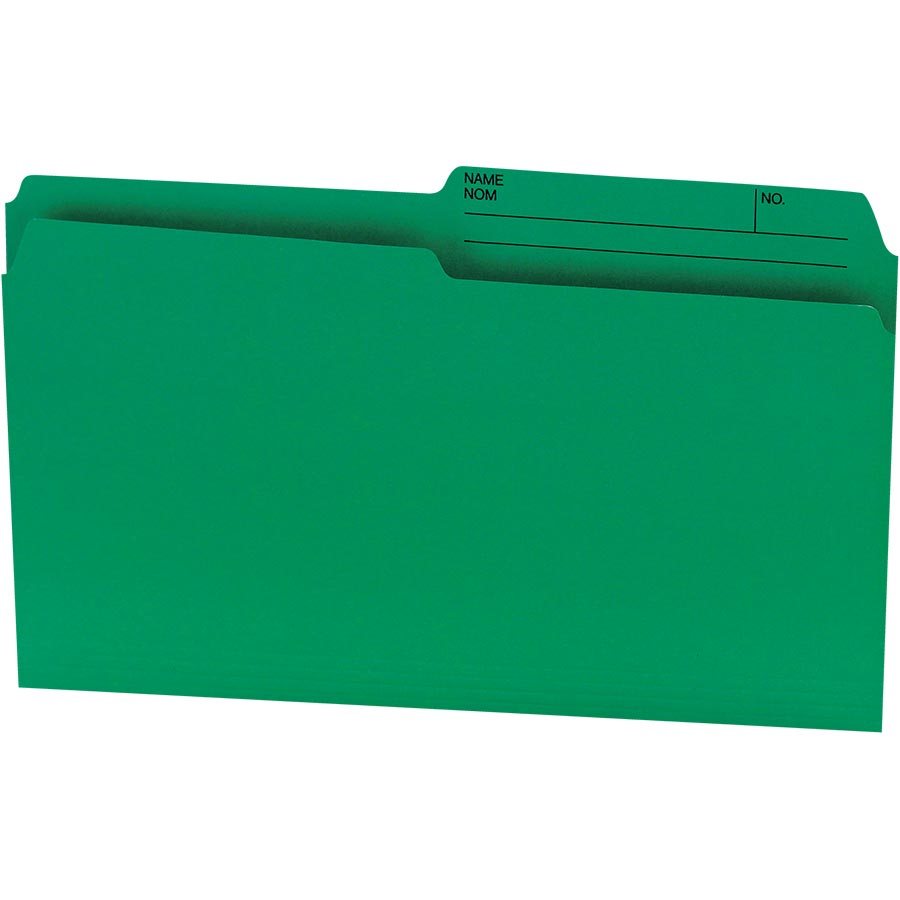 Offix® Reversible Coloured File Folders Legal size