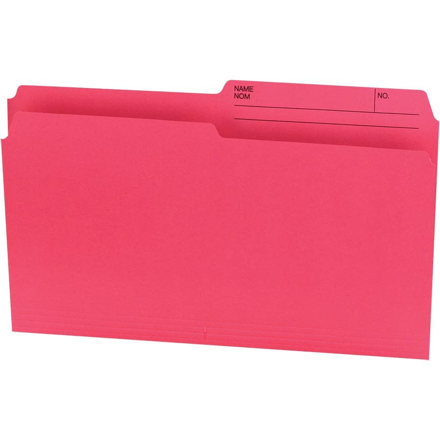 Offix® Reversible Coloured File Folders Legal size