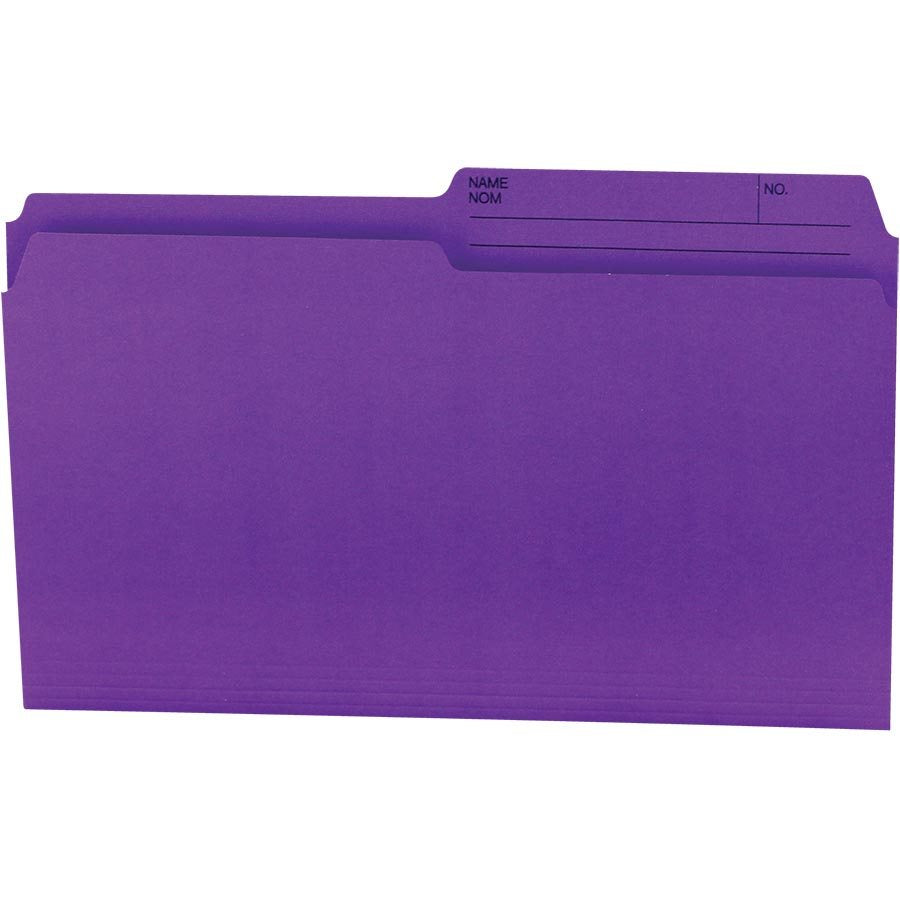 Offix® Reversible Coloured File Folders Legal size