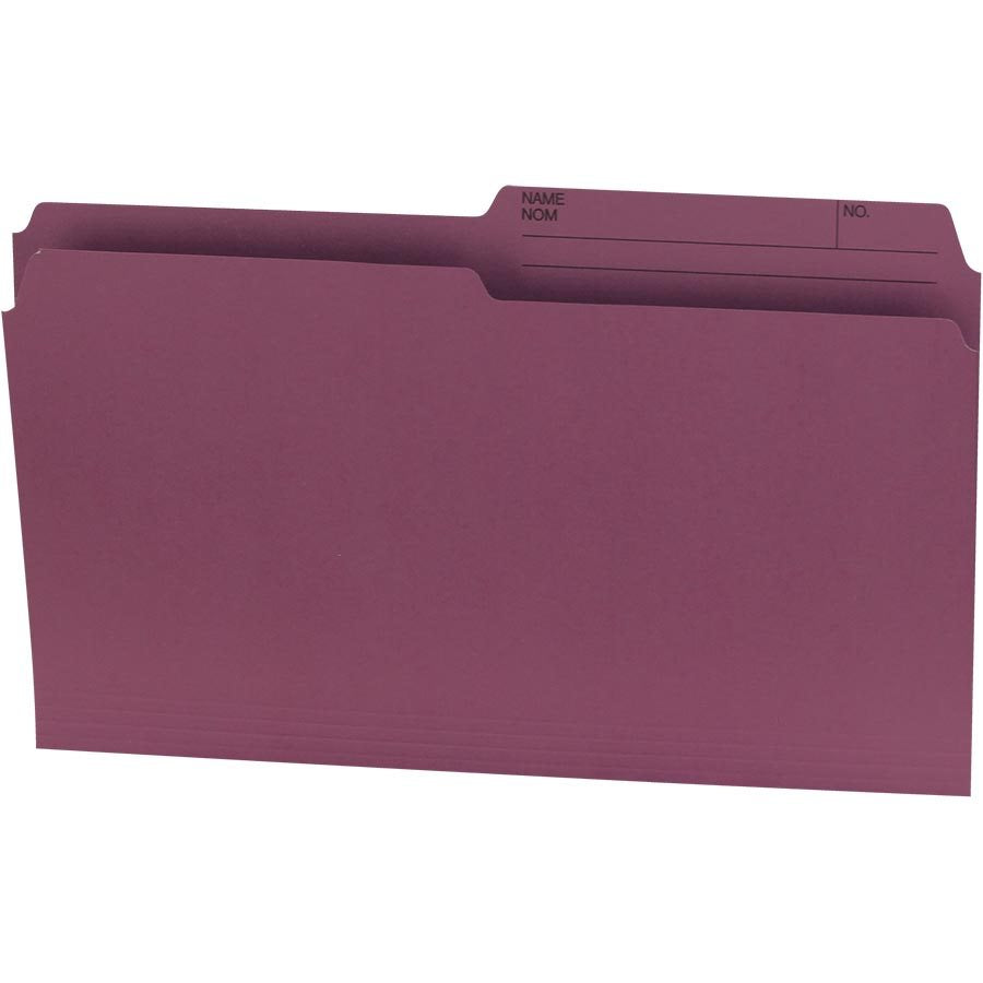 Offix® Reversible Coloured File Folders Legal size