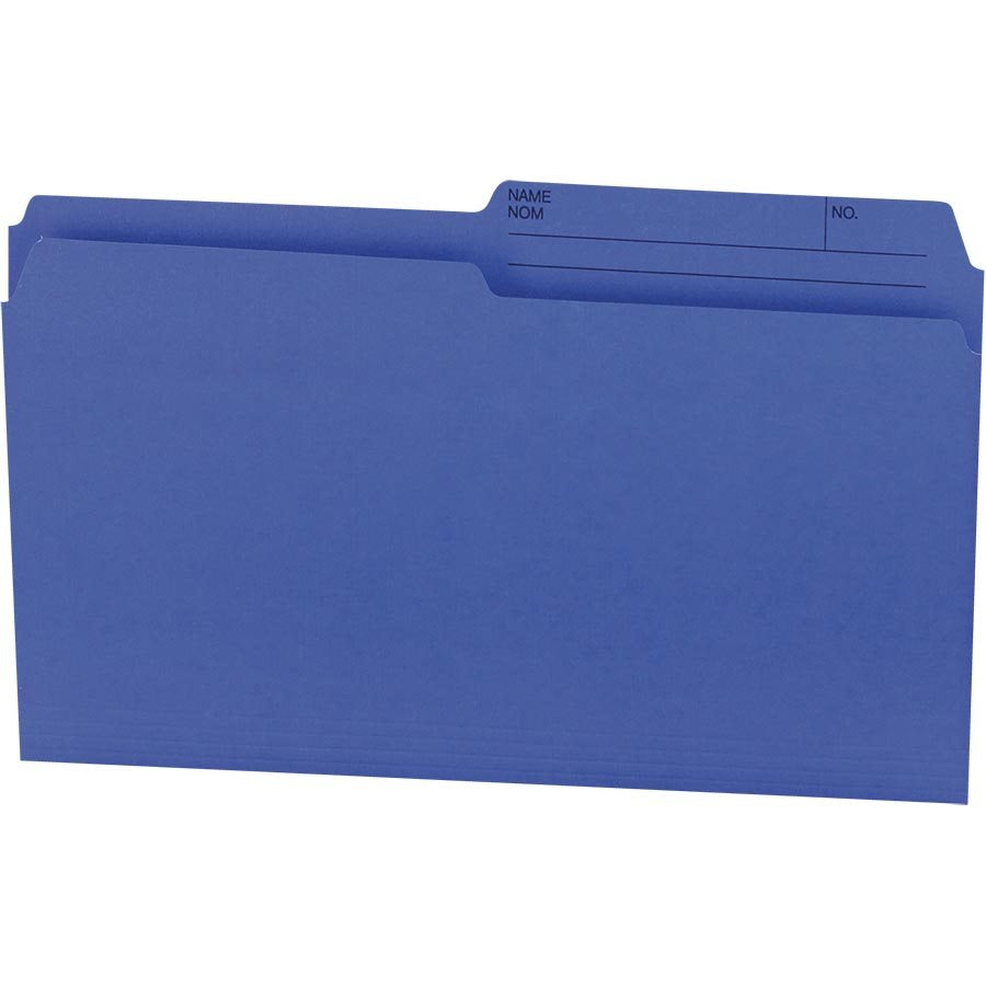 Offix® Reversible Coloured File Folders Legal size