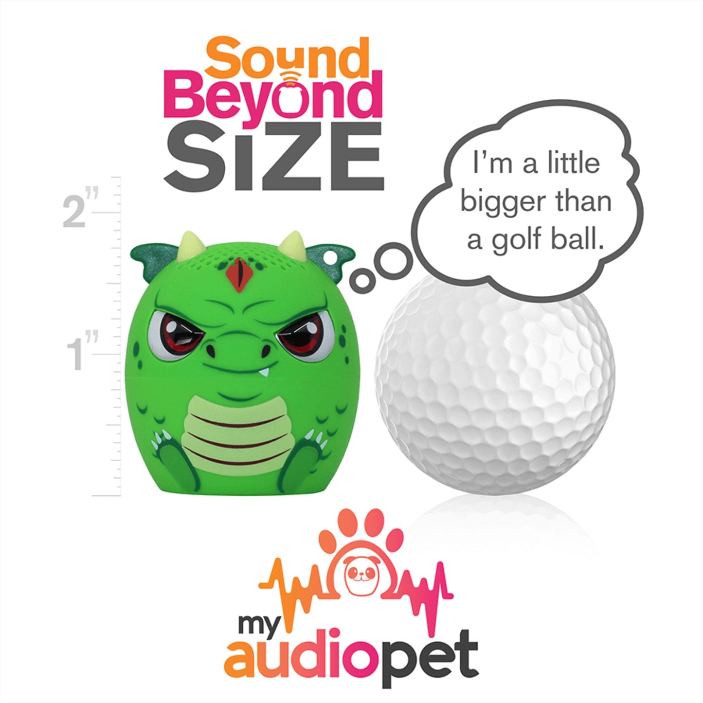 My Audio Pet Bluetooth Speaker Dragon – Scales Tws & Lanyard Included 3 Watts Built In Mic Selfie Remote