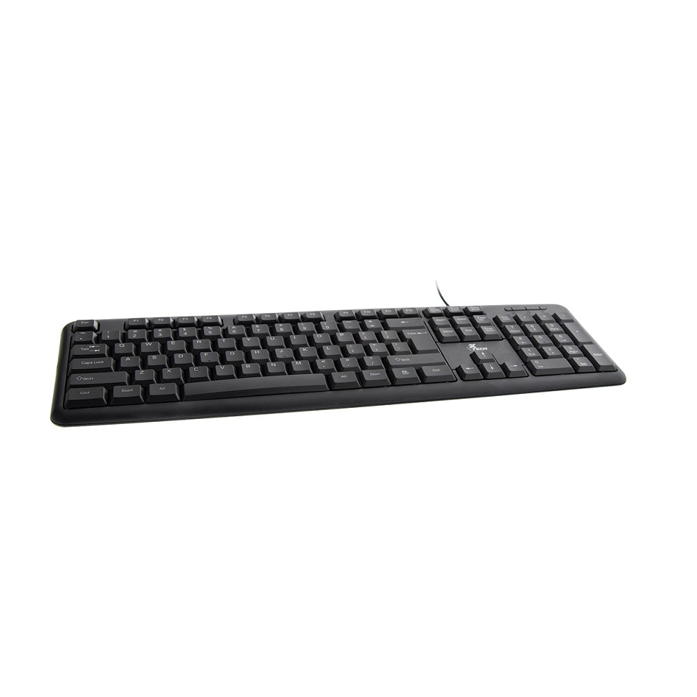 Xtech Keyboard Wired USB 104 Keys Black Win & Mac – Black