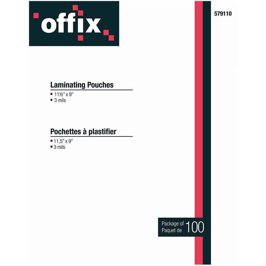 Offix® Laminating Pouches 3mil (100)