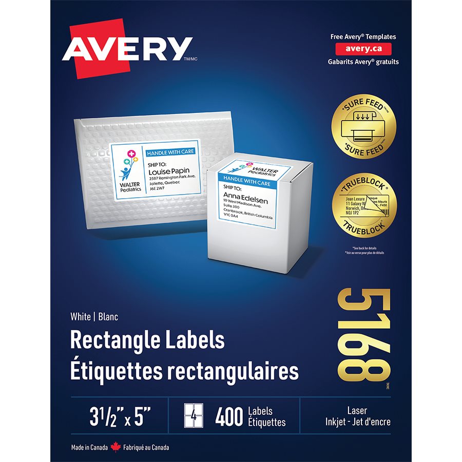White Rectangle Labels