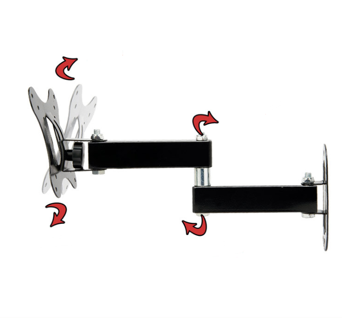 Wall mount LCD TV telescopic rotating wall mount 12-26 inch universal