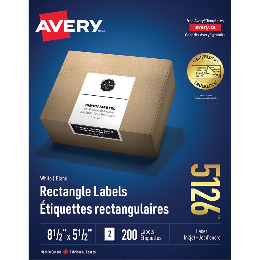 White Rectangle Labels