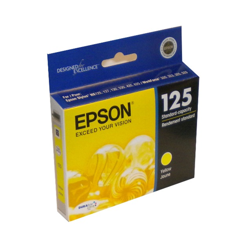 T125420S Epson 125 Yellow Original Ink Cartridge
