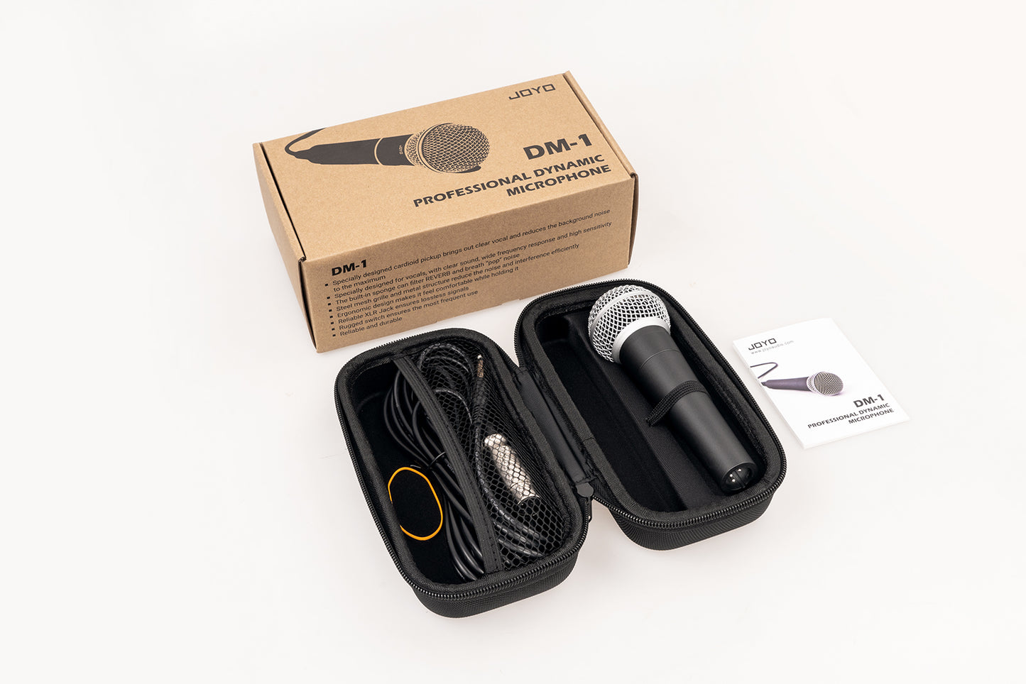 oyo Technologies Dynamic Vocal Microphone with Carrying Case and Cable DM-1-JOYO