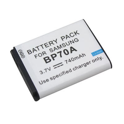 Replacement Digital Camera Battery for Samsung EA-BP70A BP-70A 3.7 Volt Li-ion Digital Camera Battery (740 mAh)