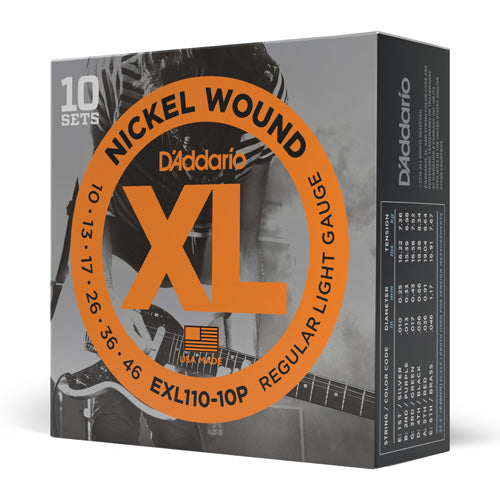 D'Addario EXL110 Nickel Wound REG. LIGHT 10-46
