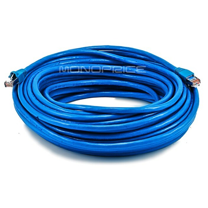Monoprice Cat6A Ethernet Patch Cable 75ft – Blue