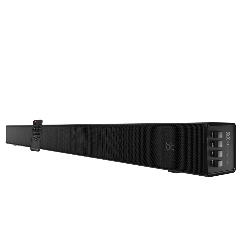 Klipxtreme Speaker Sound Bar Bluetooth Or Hdmi Connection 100w 2.0 Channel Powerful Bass 32in Long Led Display With Remote Control