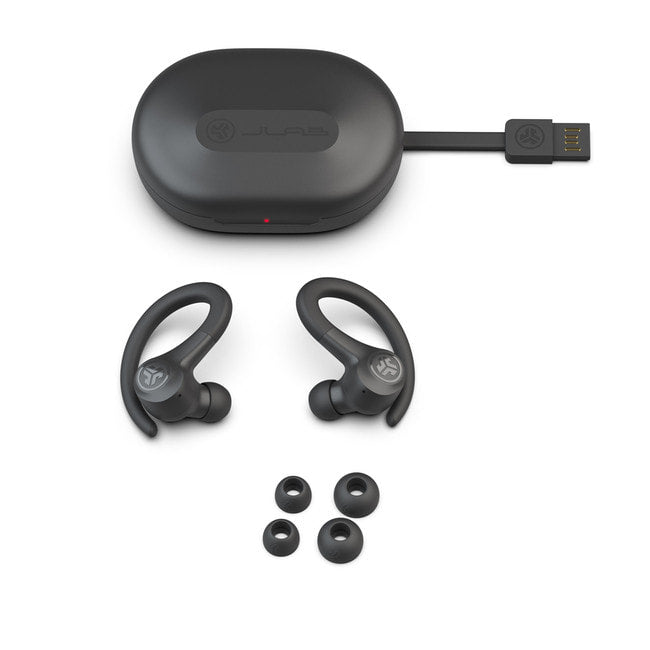 JLab Audio - Go Air Sport True Wireless Earbuds Graphite