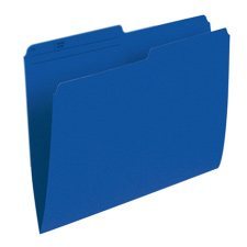 Reversible Coloured File Folders (Box of 100) - Letter Size