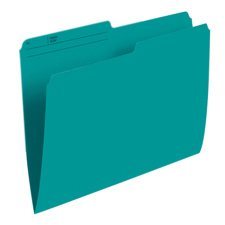 Reversible Coloured File Folders (Box of 100) - Letter Size