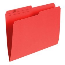 Reversible Coloured File Folders (Box of 100) - Letter Size