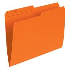 Reversible Coloured File Folders (Box of 100) - Letter Size