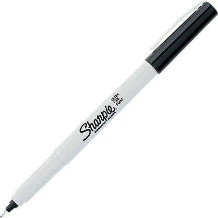 Sharpie Permanent Markers, Ultra Fine Point, Black