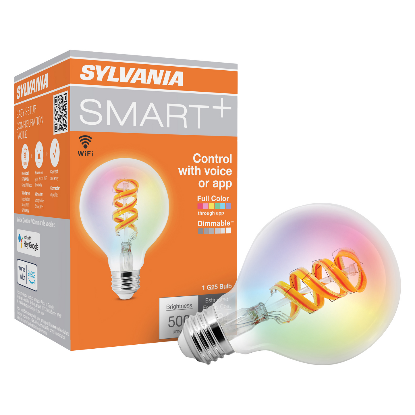 SMART+ WiFi Filament Color + 2000K: G25 Color and Amber White (2000K)