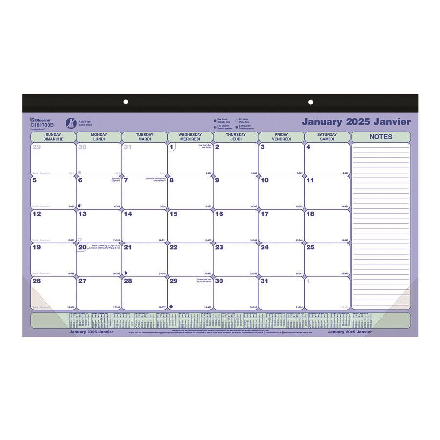 Monthly Desk Pad Calendar (2025)