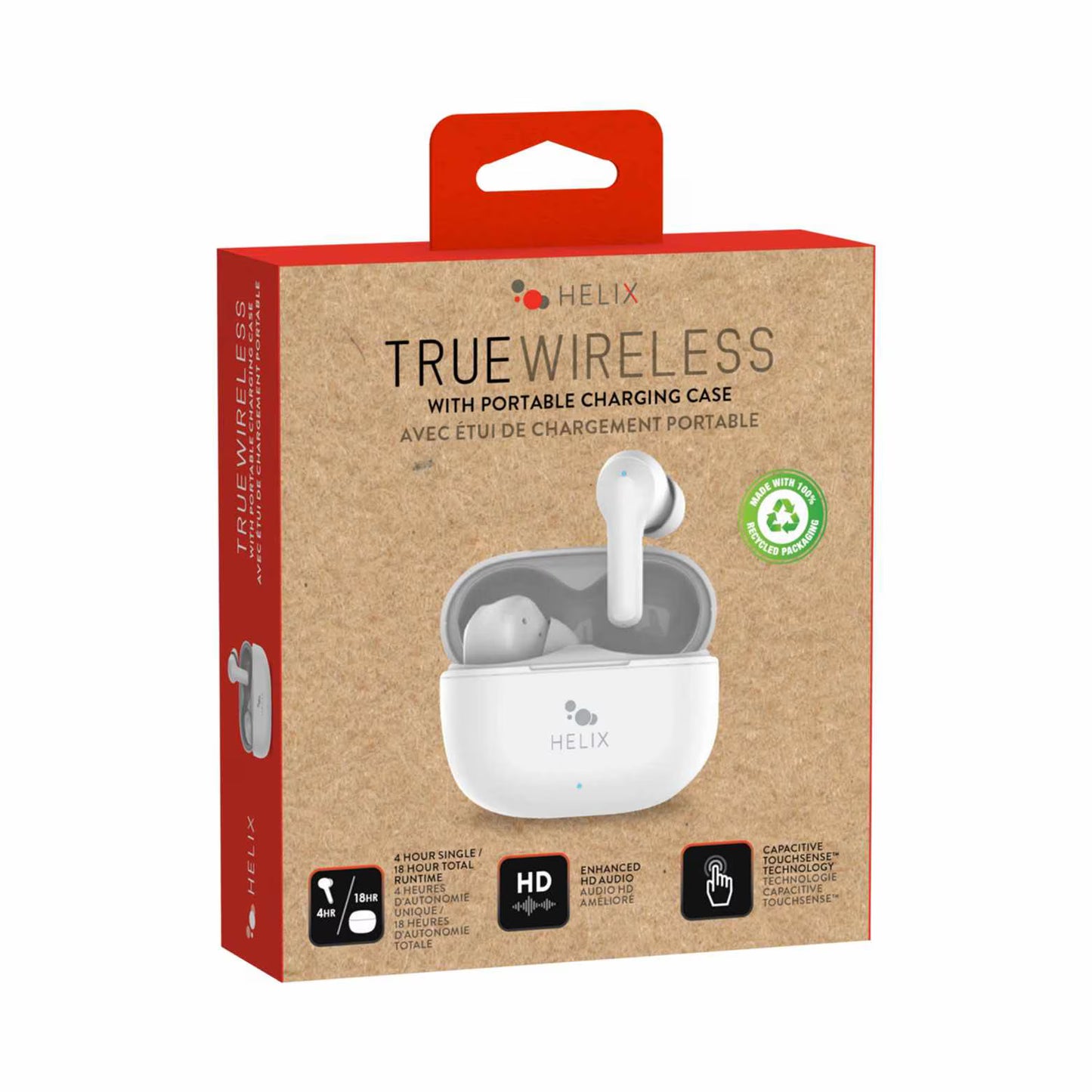 Helix/Retrak True Wireless Earbuds White