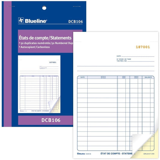 Blueline Statements Book DCB106