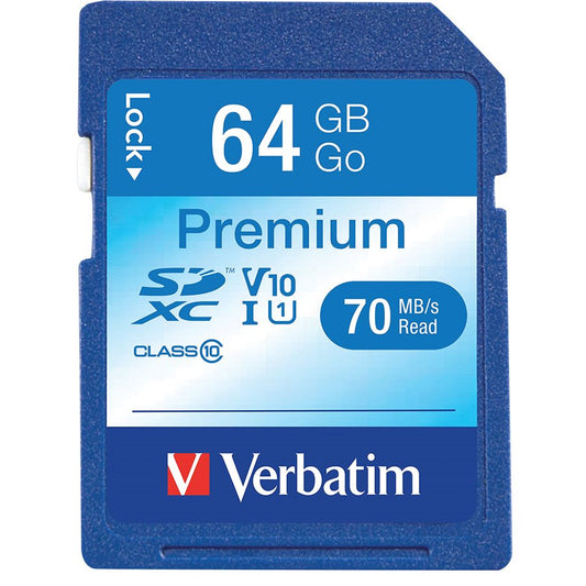 Premium Memory Card UHS-I V10 U1 Class 10 SDXC, 64 GB