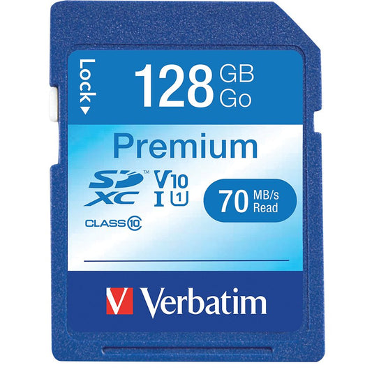 Premium Memory Card UHS-I V10 U1 Class 10 SDXC, 128 GB