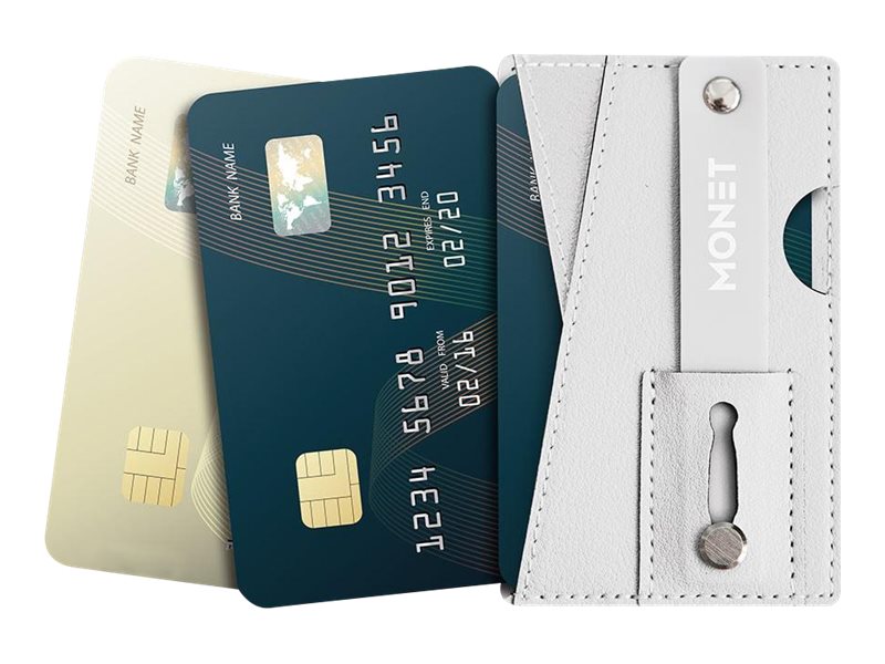 Monet Universal Phone Wallet RFID with kickstand White