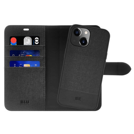 Blu Element Folio 2 in 1 Case Black for iPhone 15/14/13